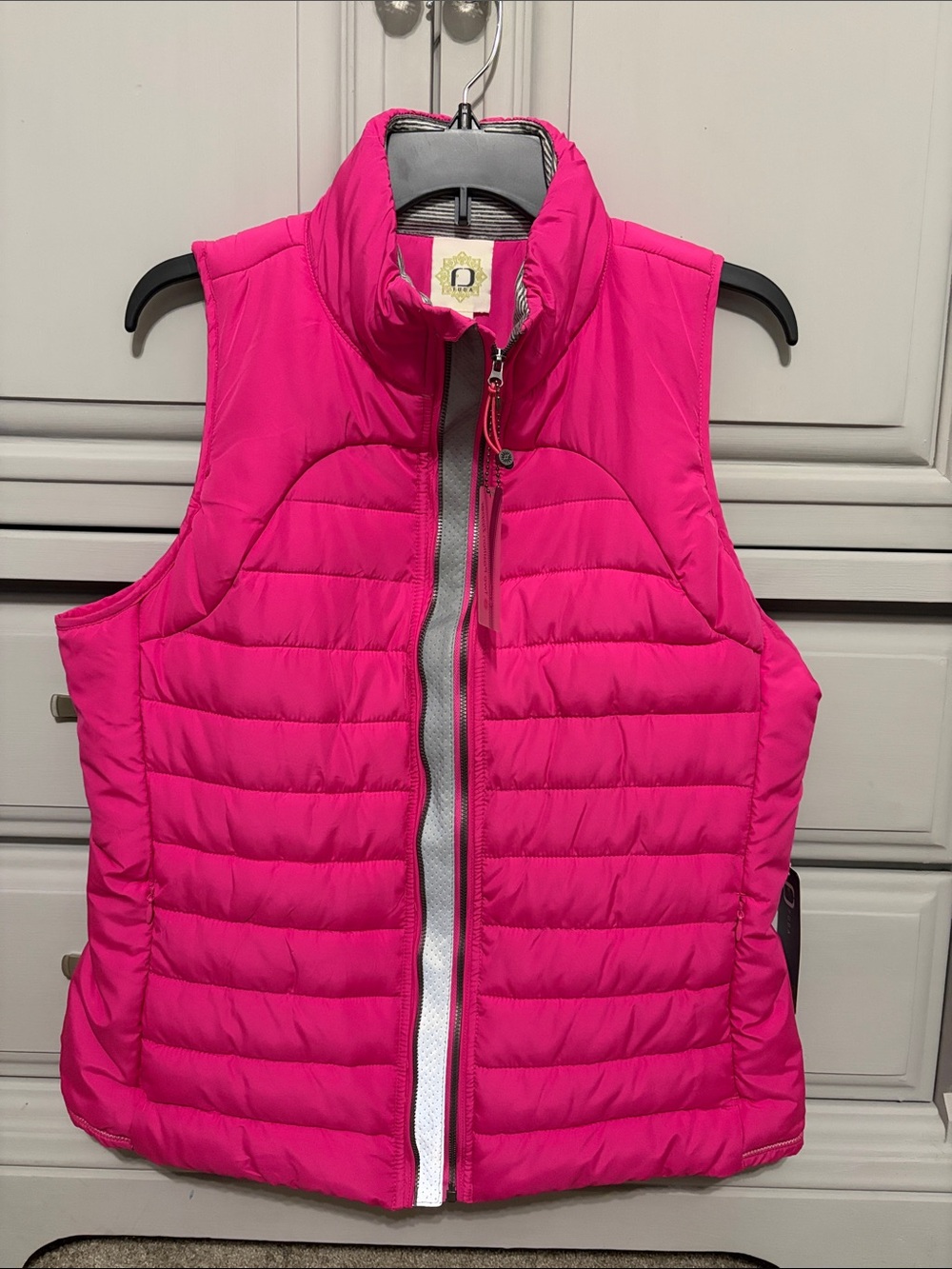 Pink Quilted Packable Vest - Women